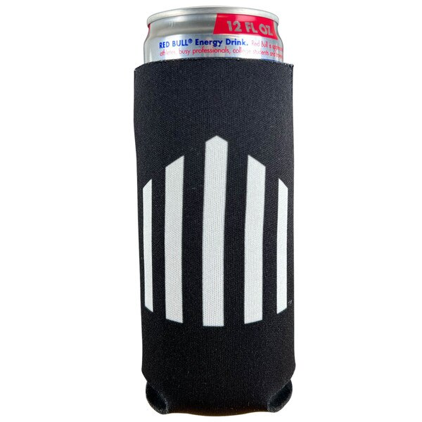WinCraft 5 Bar Black Slim Can Cooler